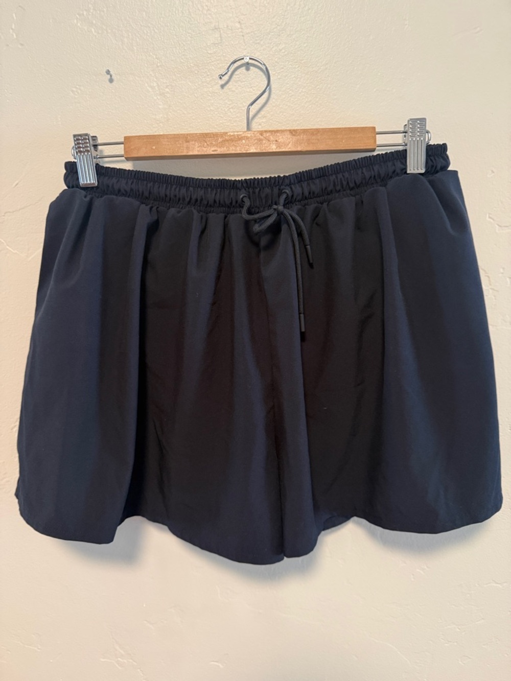 Zella Black Active Skort with Drawstring Waist